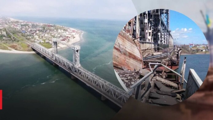 Українські військові завдали ракетного удару мостом через Дніпро Українські військові завдали ракетного удару мостом через Дніпро