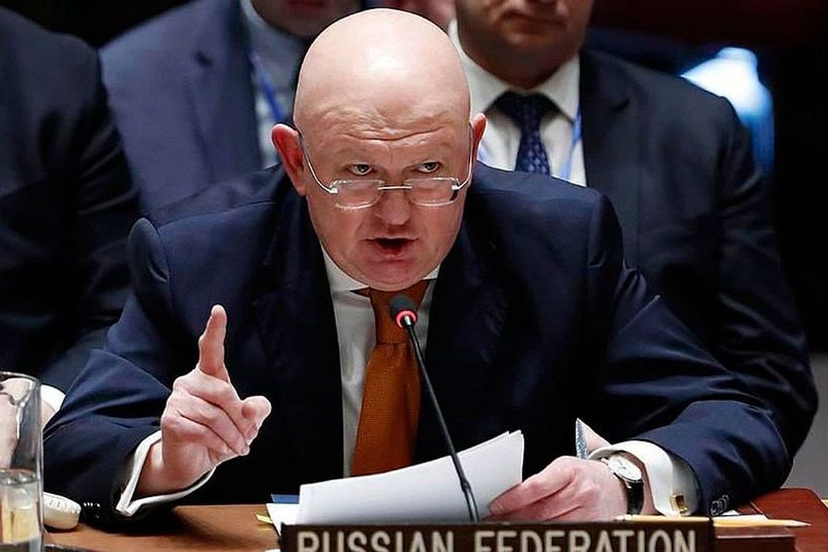 Росія хоче отримати відповіді про біолабораторії в Україні фото 3 Постпред РФ в ООН Василь Небензя звинуватив США у проведенні в Україні робіт із смертельними патогенами. Фото: Жоро Борисов / facebook.com