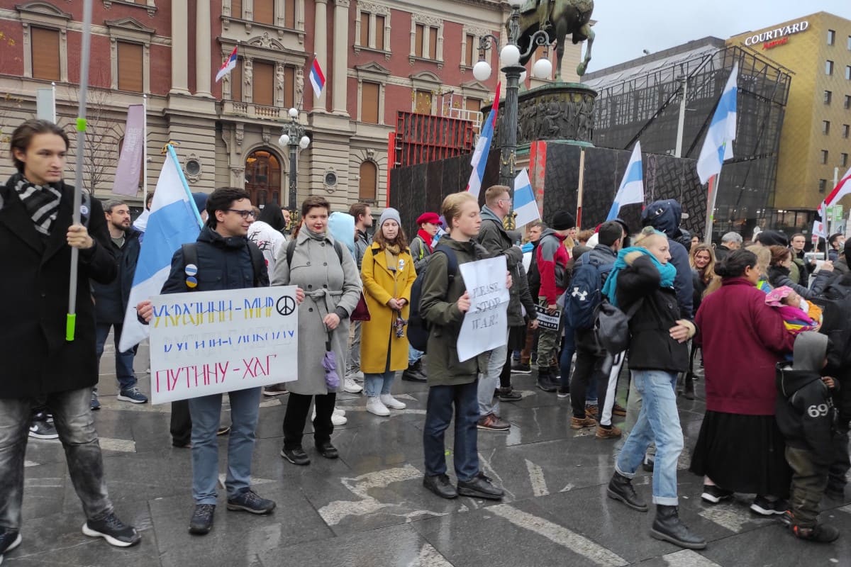 Протест у Белграді 24.12.22/Катя Кобенок