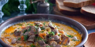 Пальчики оближеш! Готуємо курячі серця в сметані