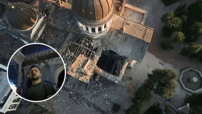 Зеленський в Спасо-Преображенському соборі Зеленський в Спасо-Преображенському соборі