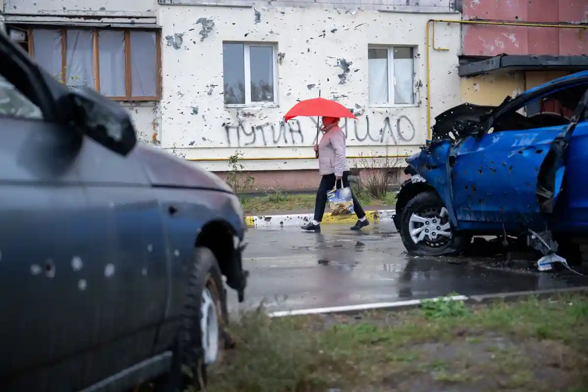 Війна проти України: ситуація така. Війна в Україні - Ірпінь:Сліди війни в Ірпені, Україна.