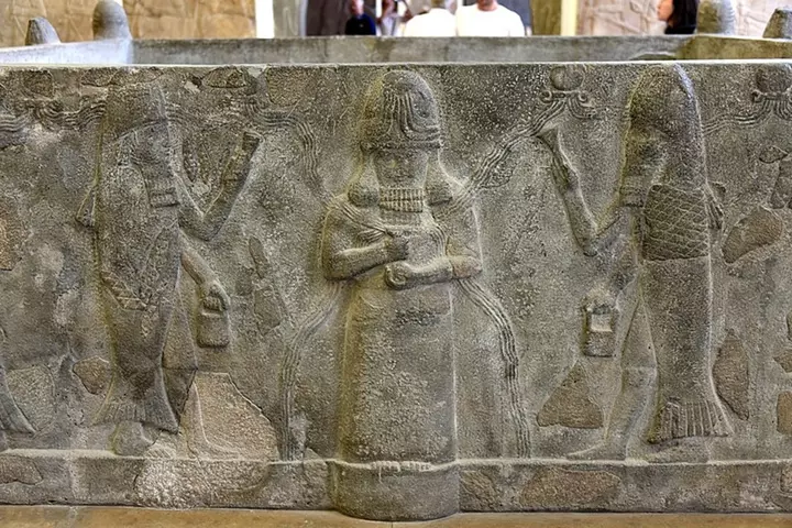 Зображення шумерських богів Енкі, Ану та Енліля