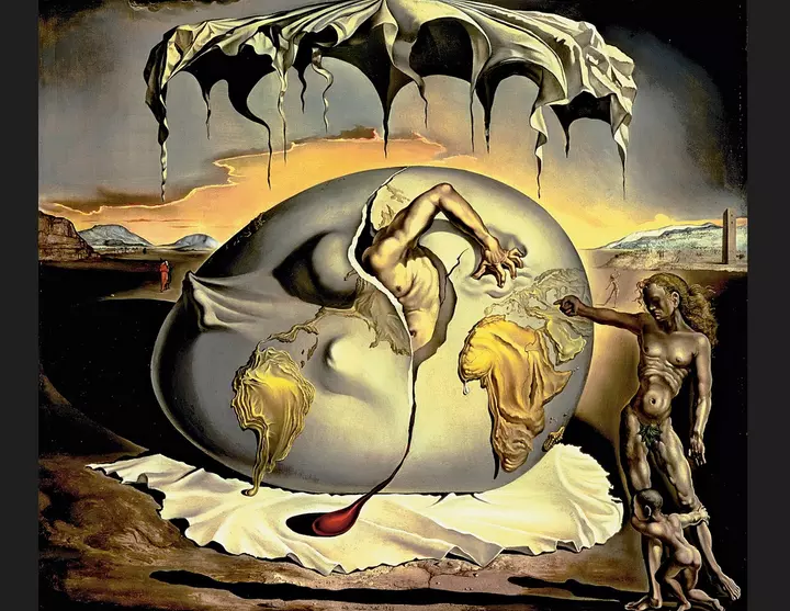 Геополітична дитина спостерігає за народженням нової людини