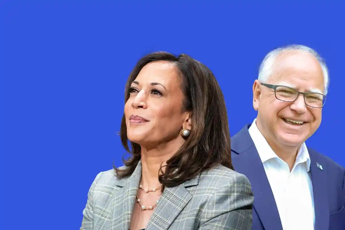 Камала Харріс та кандидат у віце-президенти Тім Уолз