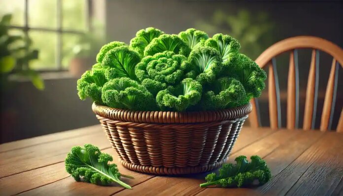 Кучерява капуста на столі у німців