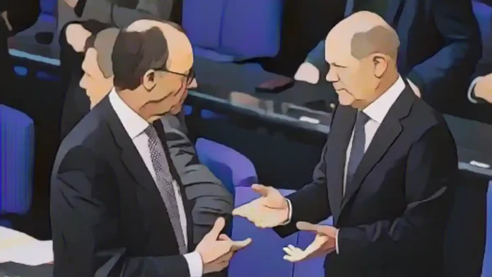 Олаф Шольц та Фрідріх Мерц: політична дуель у Німеччині