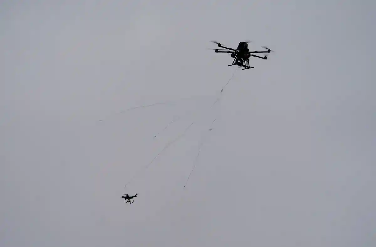 Оборонний безпілотник для захисту аеропортів Фото: Marcus Brandt/dpa/Archivbild